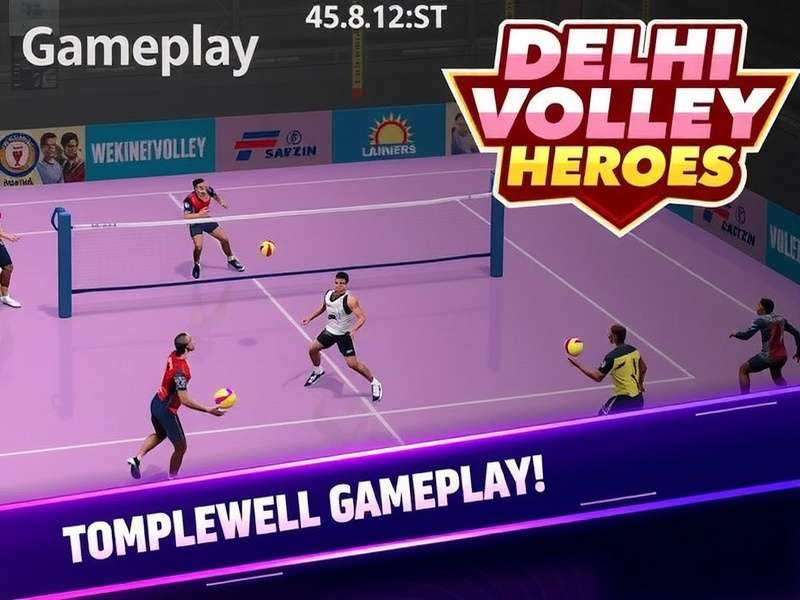 Intense Volleyball Action in Delhi Volley Heroes Delhi Volley Heroes Gameplay